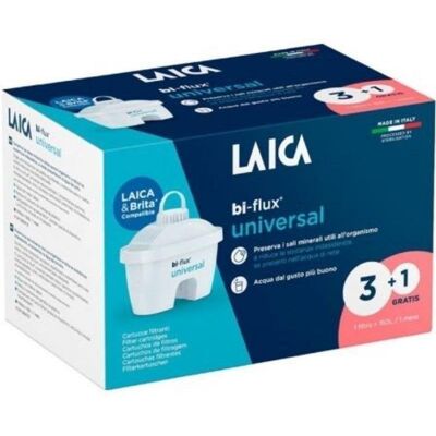 Filtro de agua Laica Bi-flux Universal Slim F4T 5 etapas Pack 3+1 Filtro de agua Laica Bi-flux Universal Slim F4T 5 etapas Pack 3+1