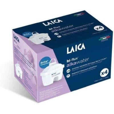 Filtros Bi-flux Alka Water Laica para Agua Alcalina Compatible con Brita Filtros Bi-flux Alka Water Laica para Agua Alcalina Compatible con Brita