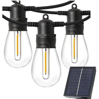 Guirnalda LED Solar Klack Vintage 10 Bombillas COB 2700K 6,5m Exterior IP44 Guirnalda LED Solar Klack Vintage 10 Bombillas COB 2700K 6,5m Exterior IP44