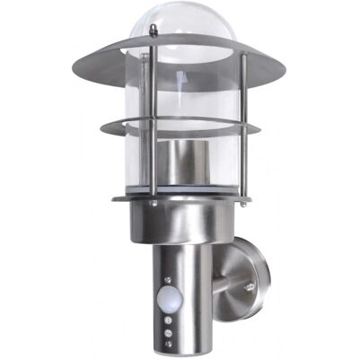 vidaXL Farol de Pared de Acero Inoxidable con Sensor de Movimiento - Tipo de Pared vidaXL Farol de Pared de Acero Inoxidable con Sensor de Movimiento - Tipo de Pared