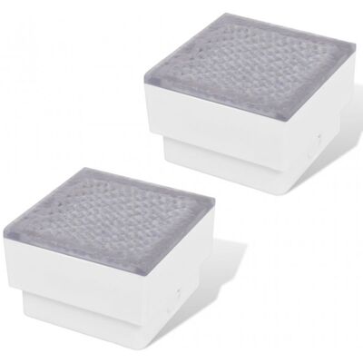 vidaXL 2 LED Luz de embutir - Luz de jardín vidaXL 2 LED Luz de embutir - Luz de jardín