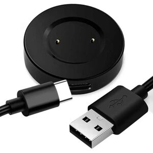 ociodual Base de Carga + Cable USB-C 80cm Negro para Honor GS Pro/Watch GT/GT2/GT 2E