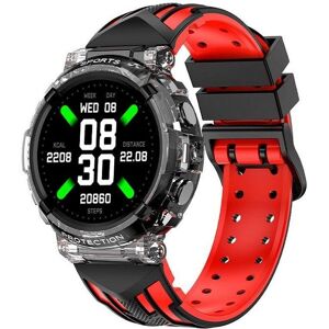 Cool Clever Reloj Smartwatch Silicona Negro/Rojo (Llamadas, Salud, Deporte) Cool Clever Reloj Smartwatch Silicona Negro/Rojo (Llamadas, Salud, Deporte)
