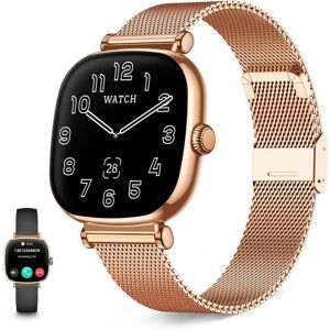 Ksix Iria Go Bluetooth 1.7" AMOLED Dorado Correa Metálica y Silicona Negra SpO2 Pulsómetro Ksix Iria Go Bluetooth 1.7" AMOLED Dorado Correa Metálica y Silicona Negra SpO2 Pulsómetro