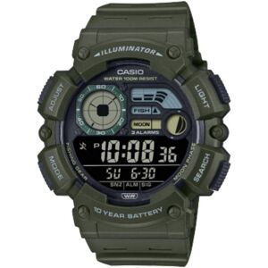 Casio WS-1500H-3BV Resina Verde Cronómetro Alarma Retroiluminación 100m Casio WS-1500H-3BV Resina Verde Cronómetro Alarma Retroiluminación 100m
