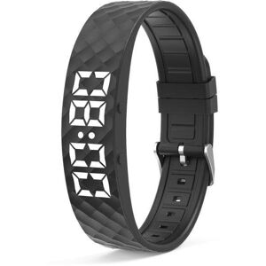Pulsera de actividad Autrucker Negro USB IP68 17 días Podómetro Sueño Alarmas Pulsera de actividad Autrucker Negro USB IP68 17 días Podómetro Sueño Alarmas
