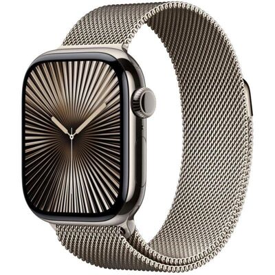 Apple Watch Series 10 GPS + Cellular 46mm Titanio Natural M/L Pulsómetro Monitor Sueño SOS Apple Watch Series 10 GPS + Cellular 46mm Titanio Natural M/L Pulsómetro Monitor Sueño SOS