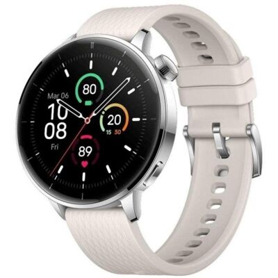 OnePlus Watch 3 GPS NFC 43mm AMOLED Plata Correa Blanca M Resistencia Agua 5ATM+IP68 OnePlus Watch 3 GPS NFC 43mm AMOLED Plata Correa Blanca M Resistencia Agua 5ATM+IP68