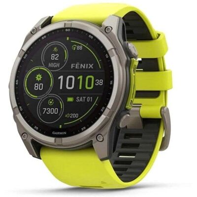 Garmin Fenix 8 WiFi Bluetooth GPS 51mm Digital Titanio Correa Grafito-Amarillo Talla Única Sapphire SpO2 Pulsómetro Garmin Fenix 8 WiFi Bluetooth GPS 51mm Digital Titanio Correa Grafito-Amarillo Talla Única Sapphire SpO2 Pulsómetro