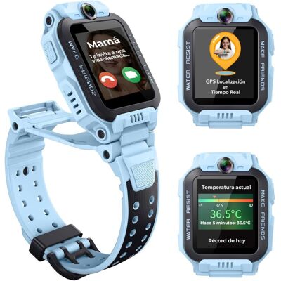 Imoo Z7 4G GPS Videollamada Doble Cámara Azul Resistencia Agua IPX8 Control Parental Imoo Z7 4G GPS Videollamada Doble Cámara Azul Resistencia Agua IPX8 Control Parental
