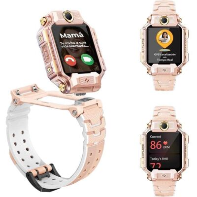 Imoo X10 GPS Videollamada 4G 44mm Pantalla HD Rosa IP68 SOS Control Parental Imoo X10 GPS Videollamada 4G 44mm Pantalla HD Rosa IP68 SOS Control Parental