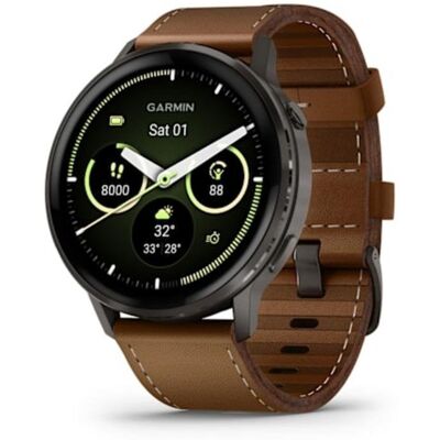 Garmin Venu 4 Bluetooth GPS 45mm AMOLED Negro Correa Marrón Grande Resistencia Agua 5ATM SpO2 Garmin Venu 4 Bluetooth GPS 45mm AMOLED Negro Correa Marrón Grande Resistencia Agua 5ATM SpO2