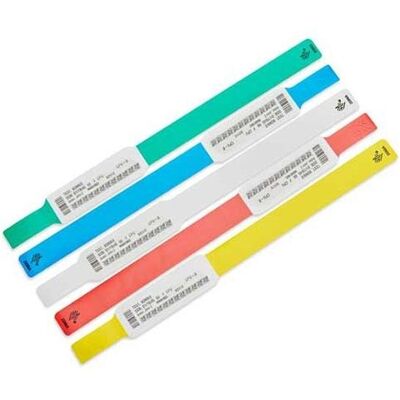 Pulsera de hospital Zebra Z-Band UltraSoft Azul Blanco Adhesivo 15,2 cm Pulsera de hospital Zebra Z-Band UltraSoft Azul Blanco Adhesivo 15,2 cm