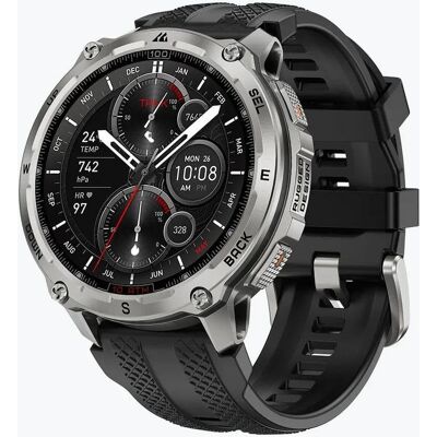 Kospet Tank T4 Bluetooth GPS 48mm AMOLED Plata Correa Negra One size Resistencia Agua IP69K SpO2 Pulsómetro Kospet Tank T4 Bluetooth GPS 48mm AMOLED Plata Correa Negra One size Resistencia Agua IP69K SpO2 Pulsómetro