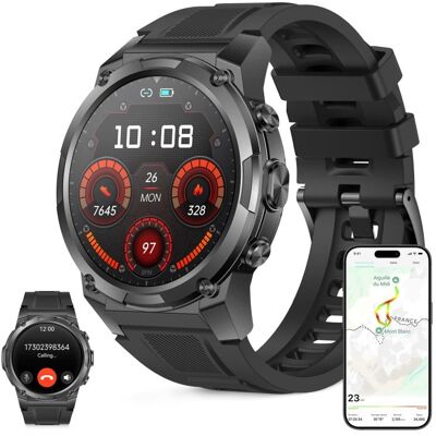 Ksix Explorer 2 Con Gps Doble Banda Smartwatch, Navegación Abc, 5atm, Amoled, Deportes Avanzados, 15 Días Batería, Negro Ksix Explorer 2 Con Gps Doble Banda Smartwatch, Navegación Abc, 5atm, Amoled, Deportes Avanzados, 15 Días Batería, Negro