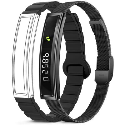 Ksix Serena Go Ultraligera Con Pantalla Smartband, 100 Modos Deporte, Sueño Y 7 Días De Batería, 2 Correas, Caja Negra Ksix Serena Go Ultraligera Con Pantalla Smartband, 100 Modos Deporte, Sueño Y 7 Días De Batería, 2 Correas, Caja Negra