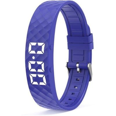 Pulsera de actividad Autrucker sin Bluetooth IP67 Azul USB Podómetro Sueño Alarma 17 días Pulsera de actividad Autrucker sin Bluetooth IP67 Azul USB Podómetro Sueño Alarma 17 días