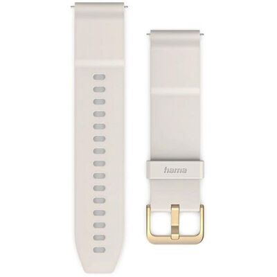 Pulsera Hama para Reloj Inteligente Beige Silicona y Acero Inoxidable Pulsera Hama para Reloj Inteligente Beige Silicona y Acero Inoxidable
