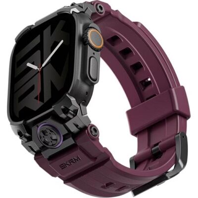 Correa Skinarma para Smartwatch Acero Inoxidable y Silicona Rojo Correa Skinarma para Smartwatch Acero Inoxidable y Silicona Rojo
