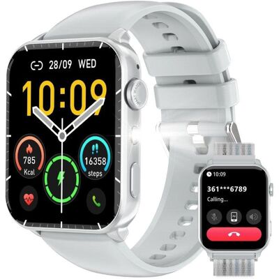 Blackview R30Max Bluetooth 1,91" Plata Correa Silicona S/M Blackview R30Max Bluetooth 1,91" Plata Correa Silicona S/M