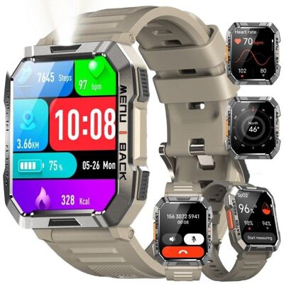 Blackview W60 Bluetooth 2,01" Negro Correa Khaki S/M Smartwatch Outdoor Blackview W60 Bluetooth 2,01" Negro Correa Khaki S/M Smartwatch Outdoor