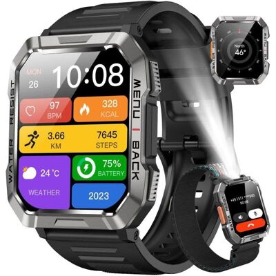 Blackview W60 Bluetooth 2,01" Negro Correa Silicona y Nailon S/M Blackview W60 Bluetooth 2,01" Negro Correa Silicona y Nailon S/M