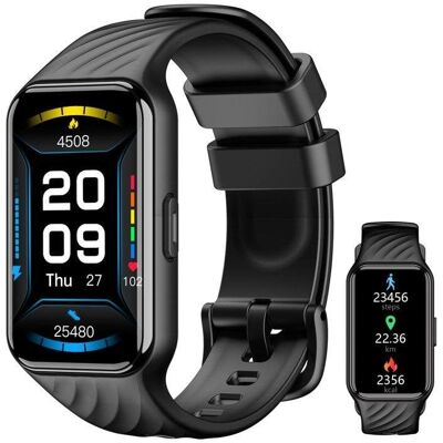 Blackview R10 Bluetooth 5.2 1,47" Negro Correa Silicona S/M Blackview R10 Bluetooth 5.2 1,47" Negro Correa Silicona S/M
