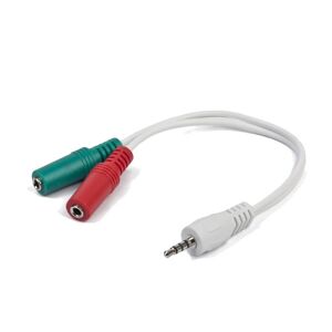 Gembird Cable de Audio Jack 3.5mm 2xHembra a Macho Blanco