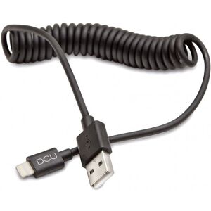 dcu-tecnologic-brand DCU Tecnologic Cable Rizado Lightning a USB 1.5m Negro dcu-tecnologic-brand DCU Tecnologic Cable Rizado Lightning a USB 1.5m Negro