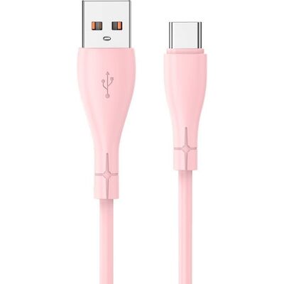 Cool Cable USB Silicona Universal Tipo-C 1m Rosa Cool Cable USB Silicona Universal Tipo-C 1m Rosa