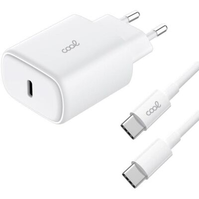 Adaptador de Red COOL TIPO-C 25W Power Delivery Cable Tipo-C 1.2m Adaptador de Red COOL TIPO-C 25W Power Delivery Cable Tipo-C 1.2m