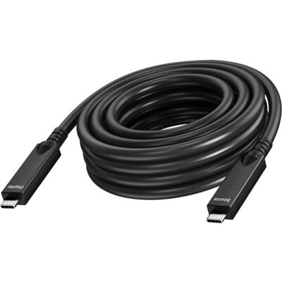 Cable USB-C a USB-C Vision 15 m Negro USB 3.2 Cable USB-C a USB-C Vision 15 m Negro USB 3.2
