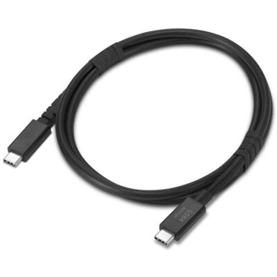 Cable USB4 Lenovo 4X91U94413 1 m USB-C a USB-C 40 Gbit/s Negro Cable USB4 Lenovo 4X91U94413 1 m USB-C a USB-C 40 Gbit/s Negro