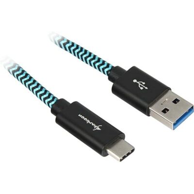 Cable USB 3.2 Sharkoon - USB-A a USB-C Cable USB 3.2 Sharkoon - USB-A a USB-C