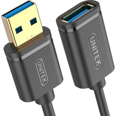 Cable USB-A a USB-A Unitek Y-C4030GBK 3 m negro Cable USB-A a USB-A Unitek Y-C4030GBK 3 m negro