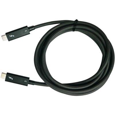 Cable Thunderbolt 3 QNAP 1,5 m 40 Gbit/s Negro Cable Thunderbolt 3 QNAP 1,5 m 40 Gbit/s Negro