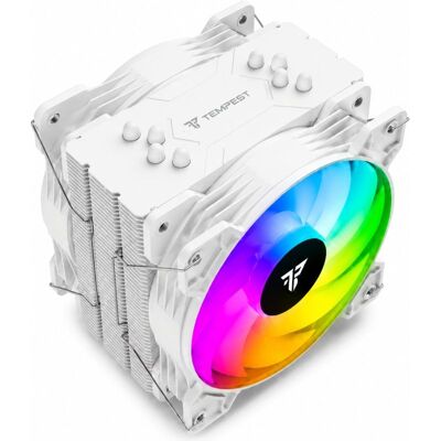 Tempest Cooler 4Pipes 2x120mm RGB Ventilador CPU Blanco Tempest Cooler 4Pipes 2x120mm RGB Ventilador CPU Blanco