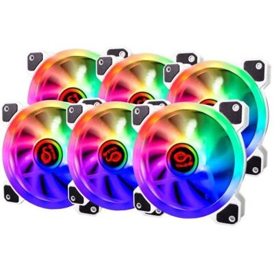 Ventilador suplementario Talius Iris Spectrum ARGB Kit 120mm 1200RPM blanco Ventilador suplementario Talius Iris Spectrum ARGB Kit 120mm 1200RPM blanco