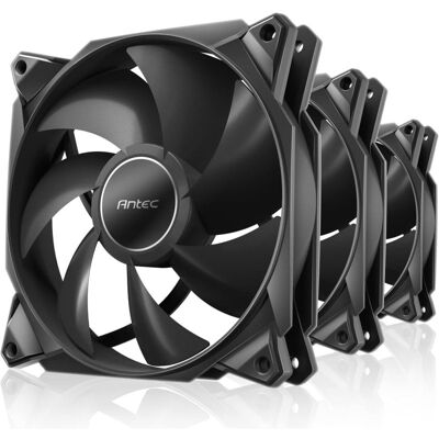 Antec Storm 120 Pack de 3 Ventiladores Suplementarios 120mm Negros Antec Storm 120 Pack de 3 Ventiladores Suplementarios 120mm Negros