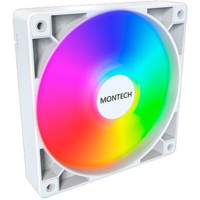 Refrigeración Aire Montech 120mm GF120 PWM ARGB Blanco 1600RPM 27dB 4 Pines Refrigeración Aire Montech 120mm GF120 PWM ARGB Blanco 1600RPM 27dB 4 Pines