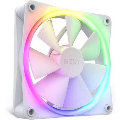 Ventilador suplementario NZXT F120 RGB Blanc 120mm PWM 18 LED RGB sincronización NZXT CAM Ventilador suplementario NZXT F120 RGB Blanc 120mm PWM 18 LED RGB sincronización NZXT CAM