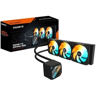 Refrigeración Líquida GIGABYTE GAMING 360 360mm 3 Ventiladores ARGB Deslizante Daisy-Chain Refrigeración Líquida GIGABYTE GAMING 360 360mm 3 Ventiladores ARGB Deslizante Daisy-Chain
