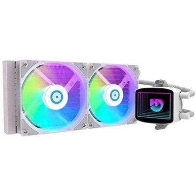 Refrigeración líquida Hiditec LQ240 240mm ARGB PWM 2 Ventiladores Blanco AIO Refrigeración líquida Hiditec LQ240 240mm ARGB PWM 2 Ventiladores Blanco AIO