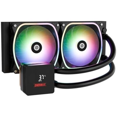 Refrigeración líquida CPU ENERMAX AQUAFUSION II 240 mm 2x FAN ARGB TDP 360W+ Intel AMD display app Refrigeración líquida CPU ENERMAX AQUAFUSION II 240 mm 2x FAN ARGB TDP 360W+ Intel AMD display app