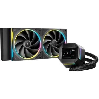 Refrigeración Líquida DeepCool LM240 240 mm 2 Ventiladores LED RGB Negra Refrigeración Líquida DeepCool LM240 240 mm 2 Ventiladores LED RGB Negra