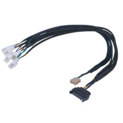 Cable de alimentación interna Akasa FLEXA FP5S SATA de 15 pines 0,45 m negro Cable de alimentación interna Akasa FLEXA FP5S SATA de 15 pines 0,45 m negro