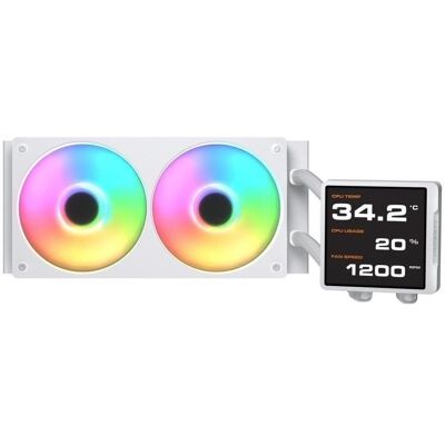 Refrigeración Líquida Cougar CGR-PSDVPRGB-W-240 240mm 2 Ventiladores RGB Blanco Refrigeración Líquida Cougar CGR-PSDVPRGB-W-240 240mm 2 Ventiladores RGB Blanco