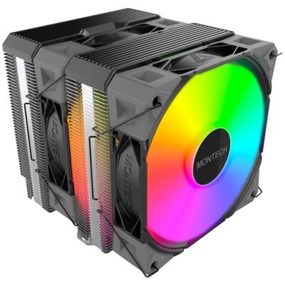 Refrigeración Aire Montech Socket LGA1700/AM5 120mm NX600 ARGB Doble Ventilador LED Refrigeración Aire Montech Socket LGA1700/AM5 120mm NX600 ARGB Doble Ventilador LED