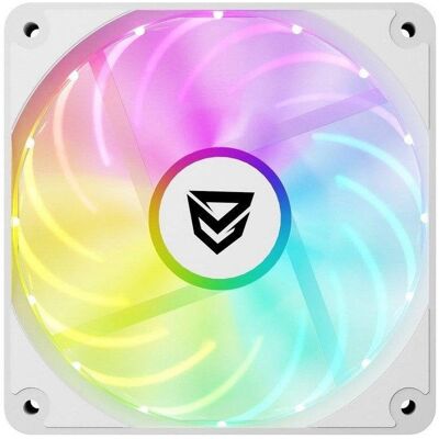 Ventilador Suplementario Nfortec Krater X Fan 120mm ARGB PWM Blanco 12 LEDs Ventilador Suplementario Nfortec Krater X Fan 120mm ARGB PWM Blanco 12 LEDs