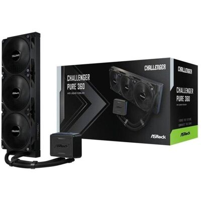 Refrigeración Líquida AsRock Challenger Pure 360 360mm 3 Ventiladores Negro Refrigeración Líquida AsRock Challenger Pure 360 360mm 3 Ventiladores Negro